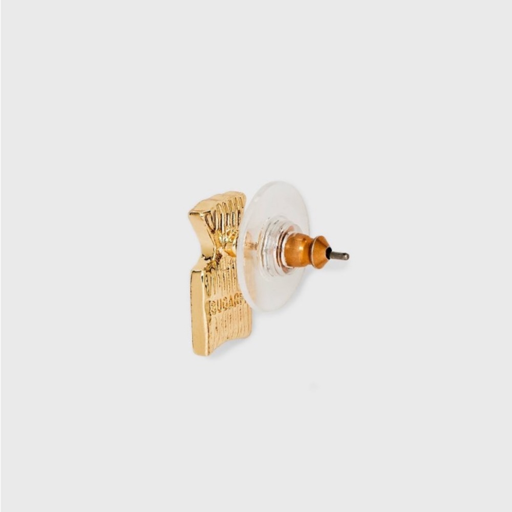 Sugarfix by BaubleBar "Don't Be Afraid" Ghost Boo Trick Or Treat Stud Earrings - Picture 4 of 4
